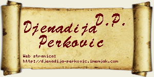 Đenadija Perković vizit kartica